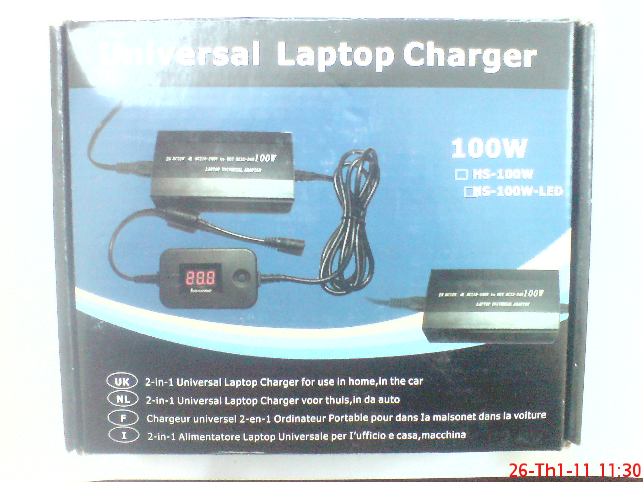 Universal Laptop Charger ( Sạc laptop đa năng laptop qua điện 220V và oto )